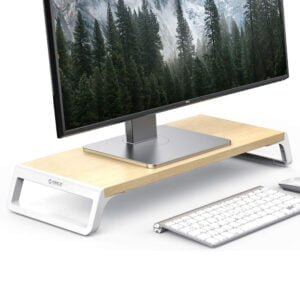 Orico Stand Monitor Solid Wood+ABS White