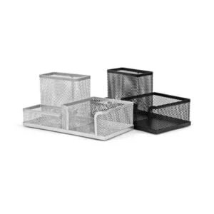 Forpus mesh desktop organiser 3 holder black Forpus mesh desktop organiser 3 holder black