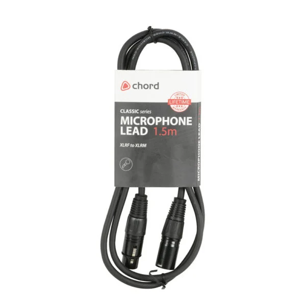 Chord Classic XLR M-F 1.5m Black
