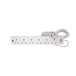 Mercury 6-Gang with Surge Protection 5m