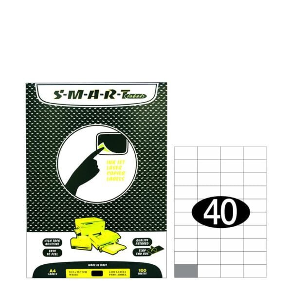 Smart Labels (52.5x29.7) 40 labels white / 100sh
