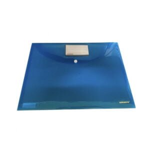 Databank clear blue envelope B4 with button