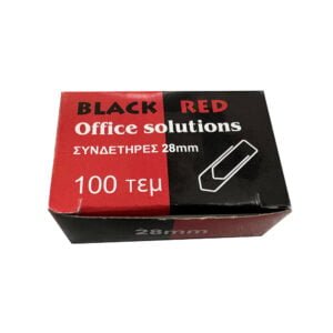 Black Red paper clips 28mm 100pcs