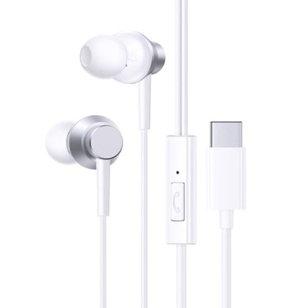 Baseus wired earphones Type-C White CZ11