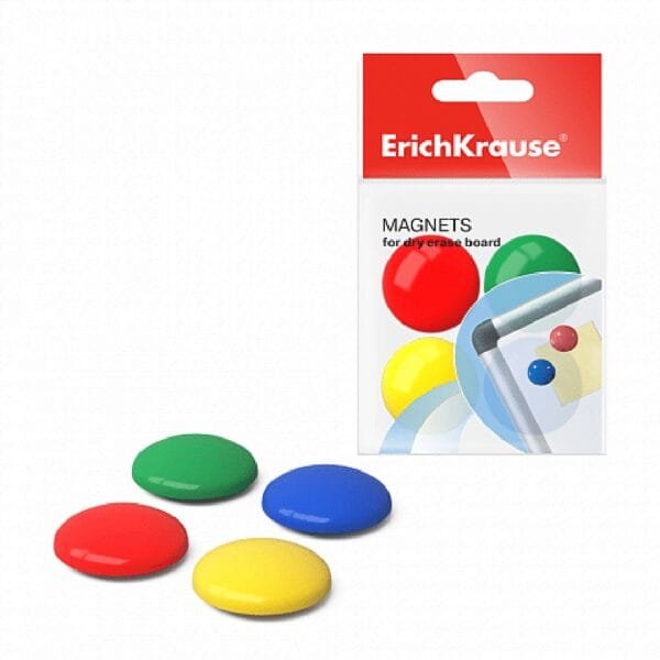 ErichKrause whiteboard magnets 30mm (8pcs)