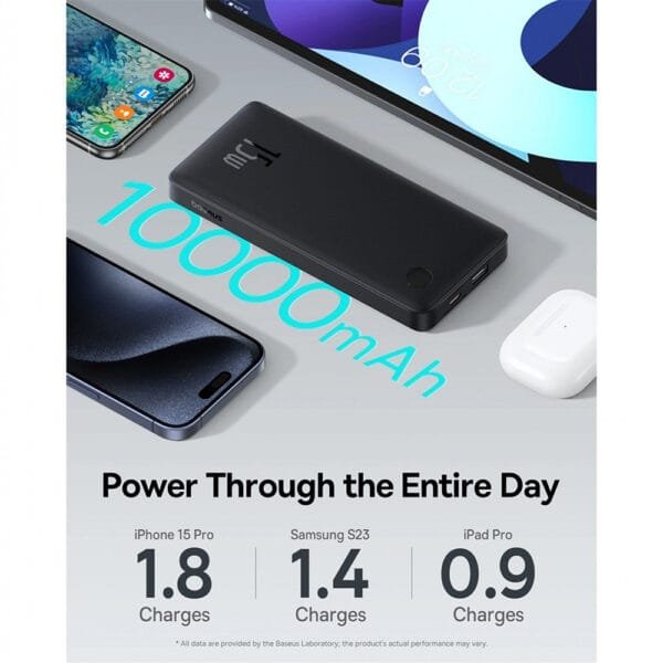 Baseus powerbank Airpow Lite 10000mah 15W black-3