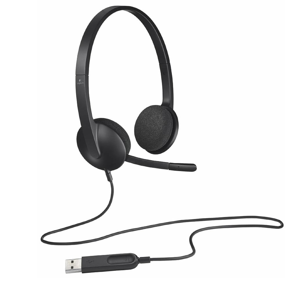 Logitech H340 USB Headset, Black (6)