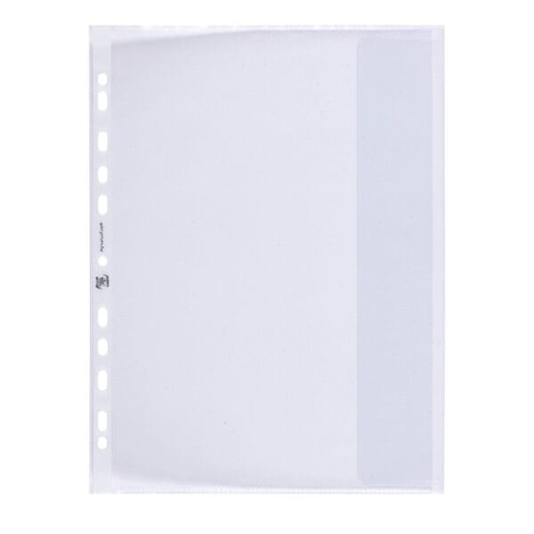 Oxford A4 sheet protectors with flap (bag of 10pcs) - clear