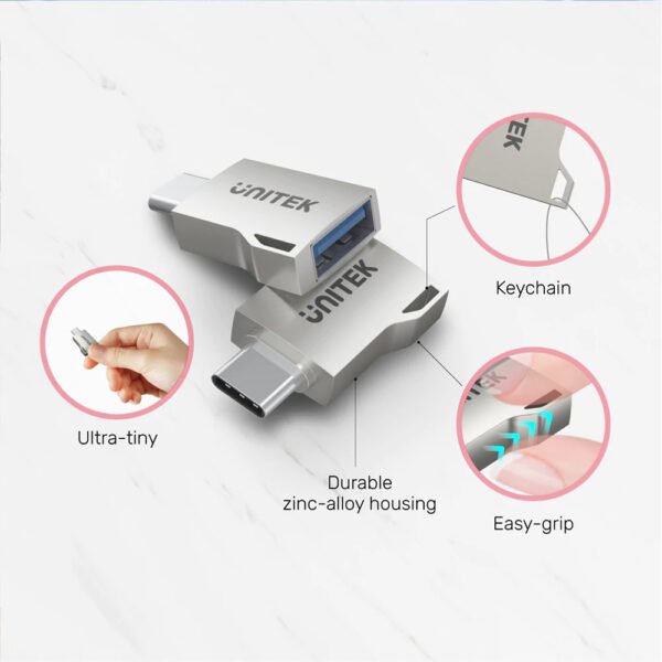 Unitek USB-C (F) to USB-A (M) 3.1 adapter 5Gbps-1