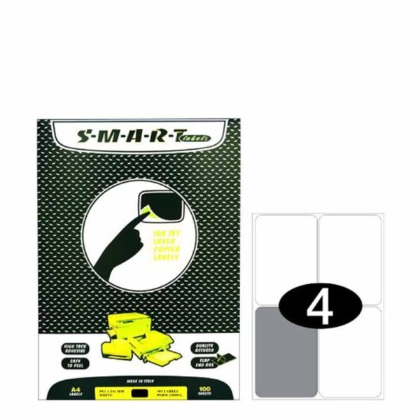 Smart labels (105x148) 4 labels white / 100sh