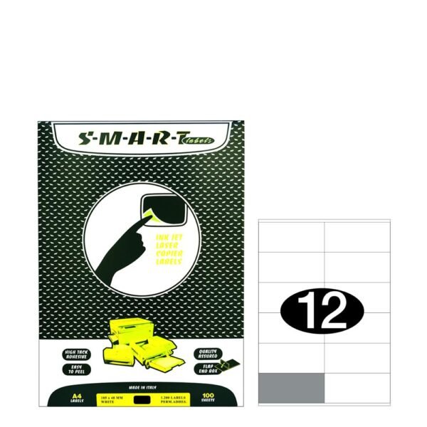 Smart Labels (105x48) 12 labels white / 100sh