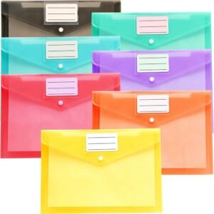 Databank clear yellow envelope B4 with button