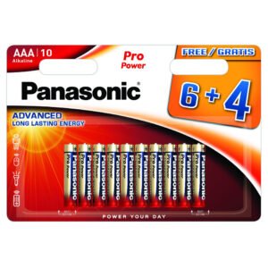 Panasonic alkaline battery AAA 6+4 FREE