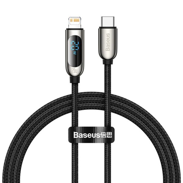 Baseus USB-C to Lightning 1m 20W Black