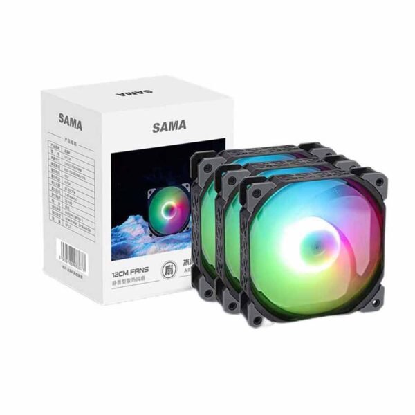 SAMA fan kit ARGB 120mm (3xFANS) with hub