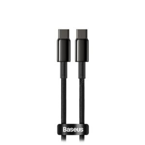 Baseus Cable USB-C to USB-C Tungsten Gold 100W 2m Black