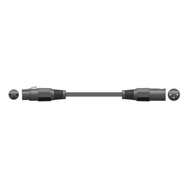 Chord Classic XLR cable M-F 3m Black