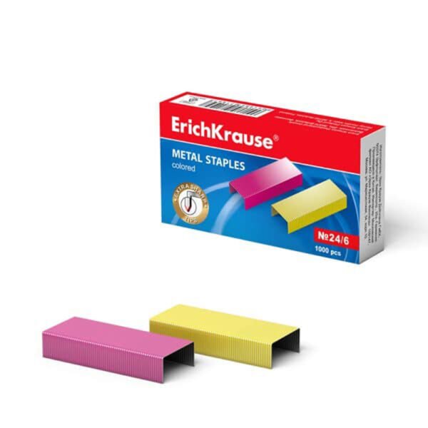 Erichkrause staples colored 24/6 Erichkrause staples colored 24/6