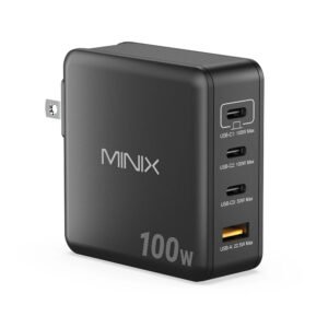 MINIX GaN Wall Charger 100W 3xUSB-C/1xUSB-A