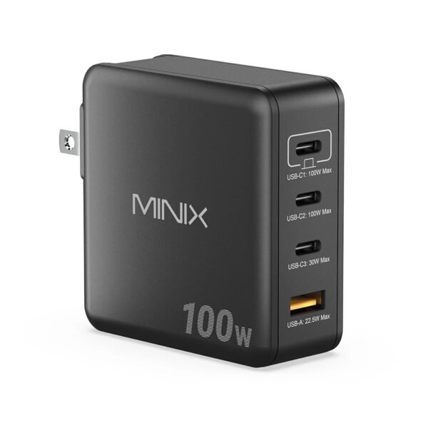 MINIX GaN Wall Charger 100W 3xUSB-C/1xUSB-A MINIX GaN Wall Charger 100W 3xUSB-C/1xUSB-A